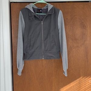 Gray hybrid jacket